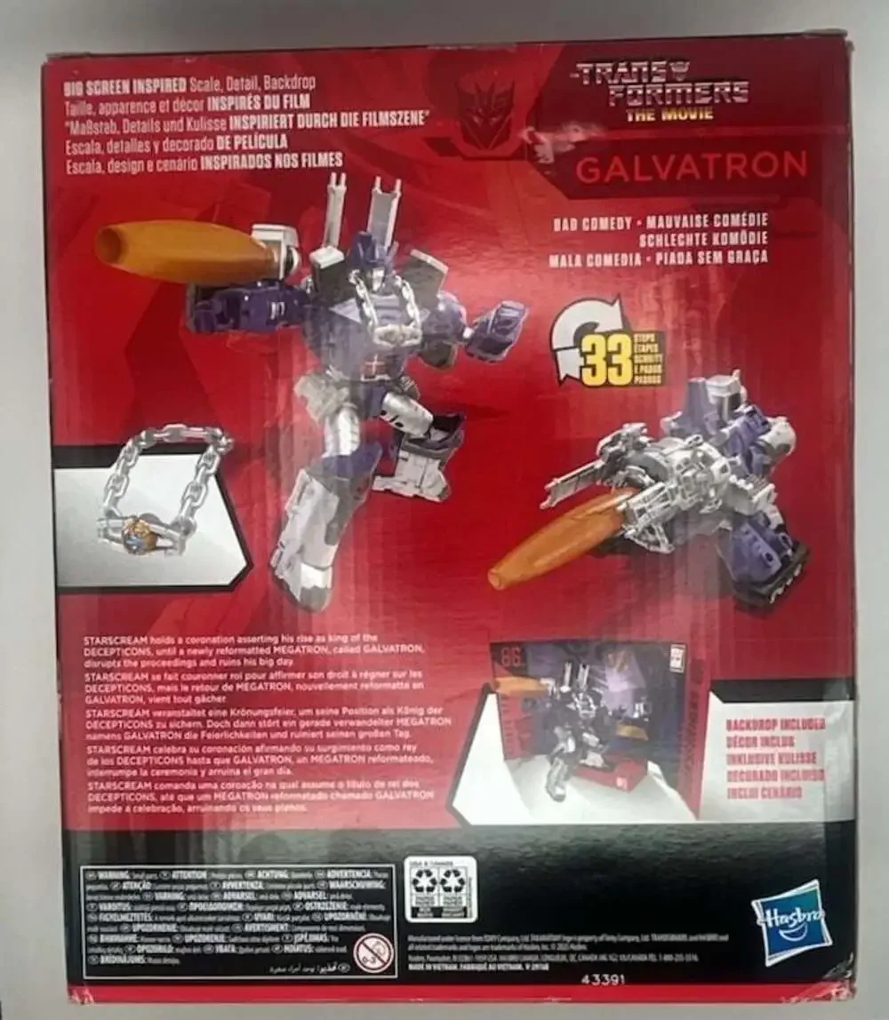Transformers Studio Series 86 Leader Class Galvatron Action Figure